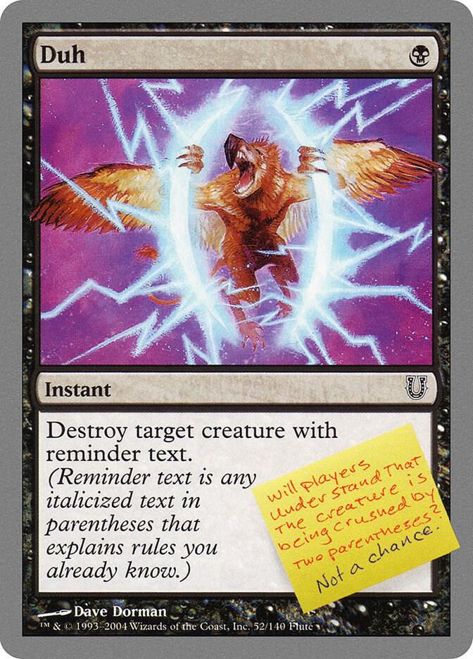 Duh card image