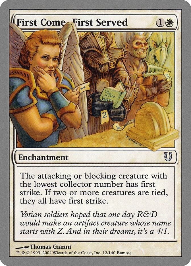 First Come, First Served card image
