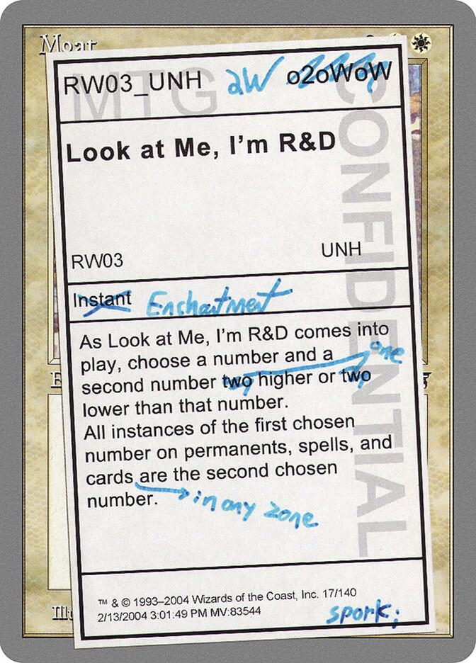 Look at Me, I'm R&D card image