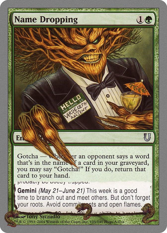 Name Dropping card image