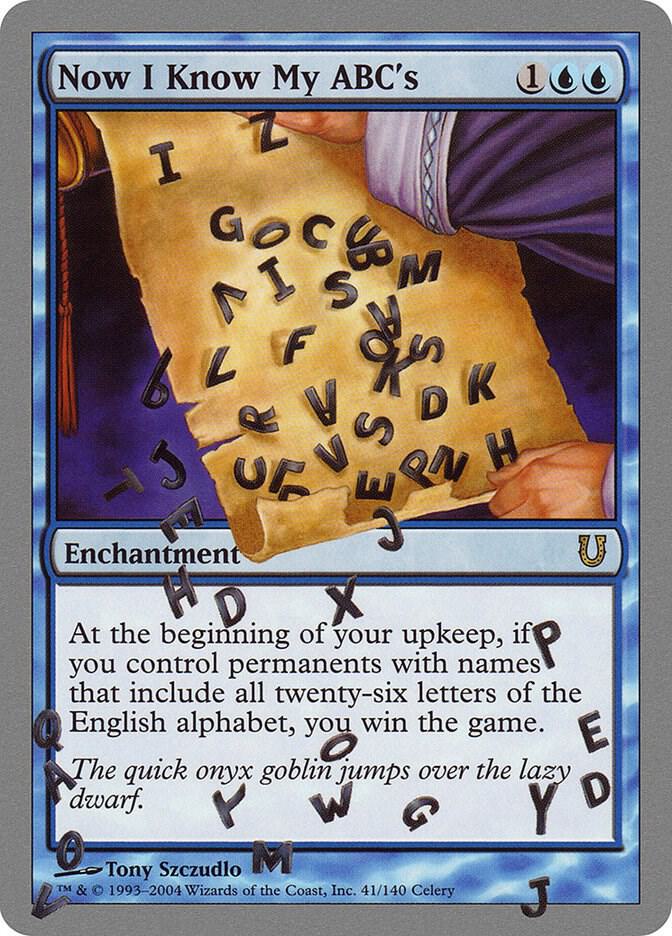 Now I Know My ABC's card image