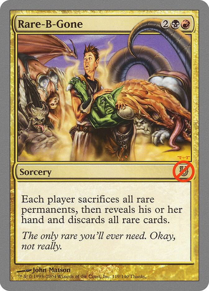 Rare-B-Gone card image