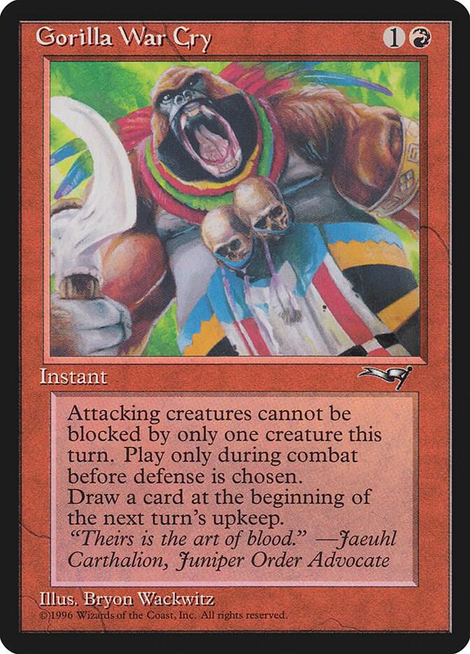 Gorilla War Cry card image