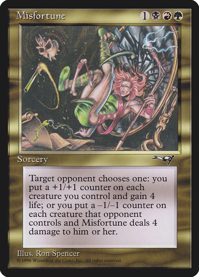 Misfortune card image