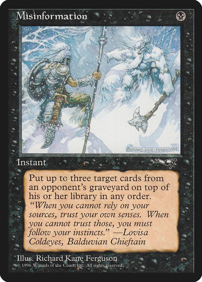 Misinformation card image