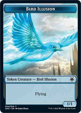 Bird Illusion // Elf Warrior Double-Sided Token card image