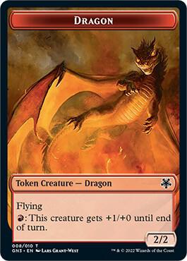 Dragon // Elf Warrior Double-Sided Token card image