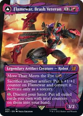 Flamewar, Brash Veteran (Shattered Glass) card image