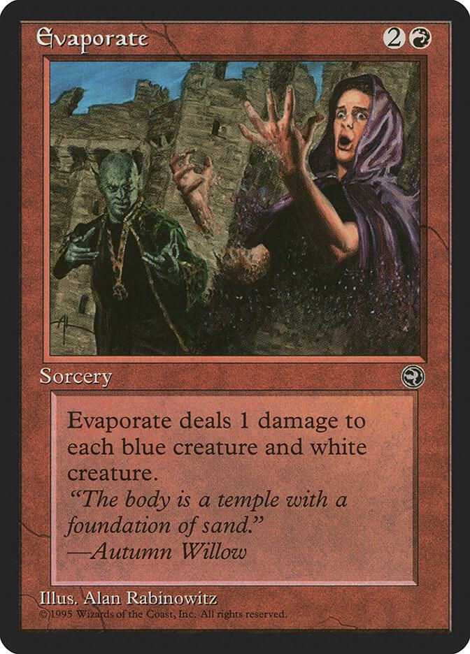 Evaporate card image