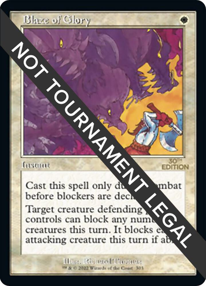Blaze of Glory (Retro Frame) card image