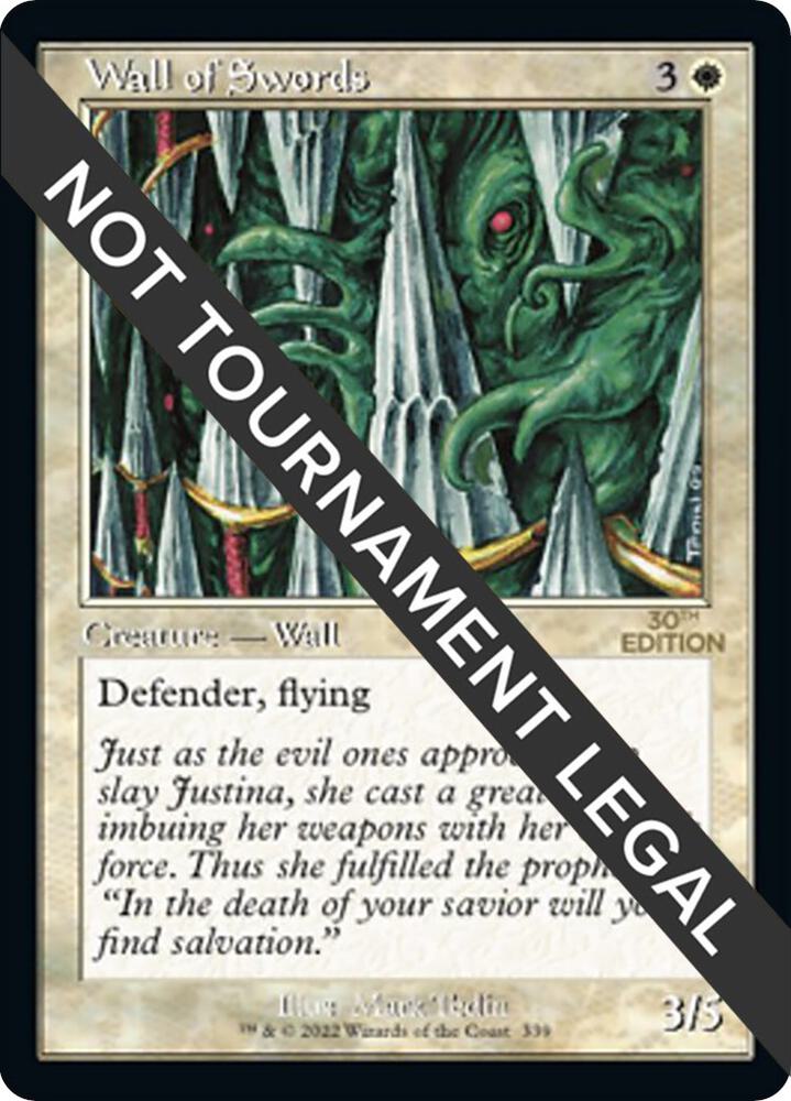Wall of Swords (Retro Frame) card image