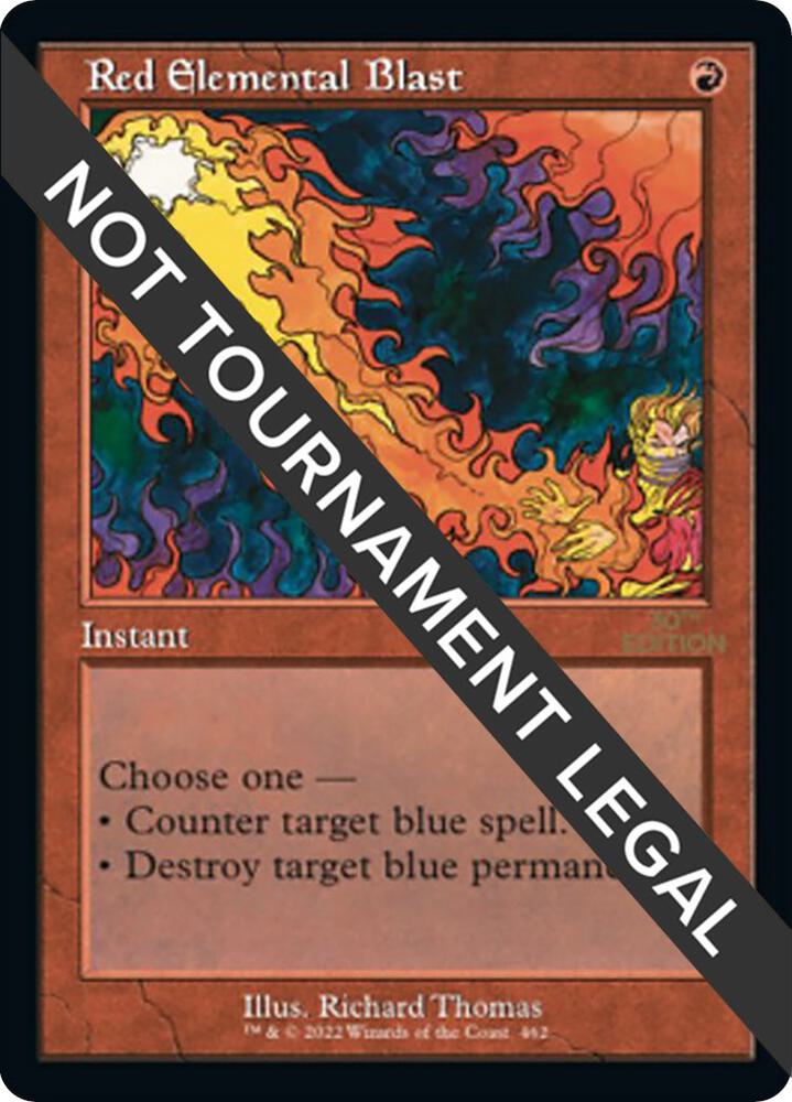 Red Elemental Blast (Retro Frame) card image