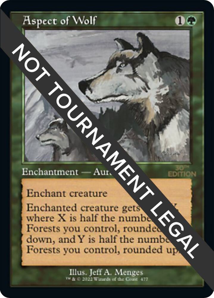 Aspect of Wolf (Retro Frame) card image