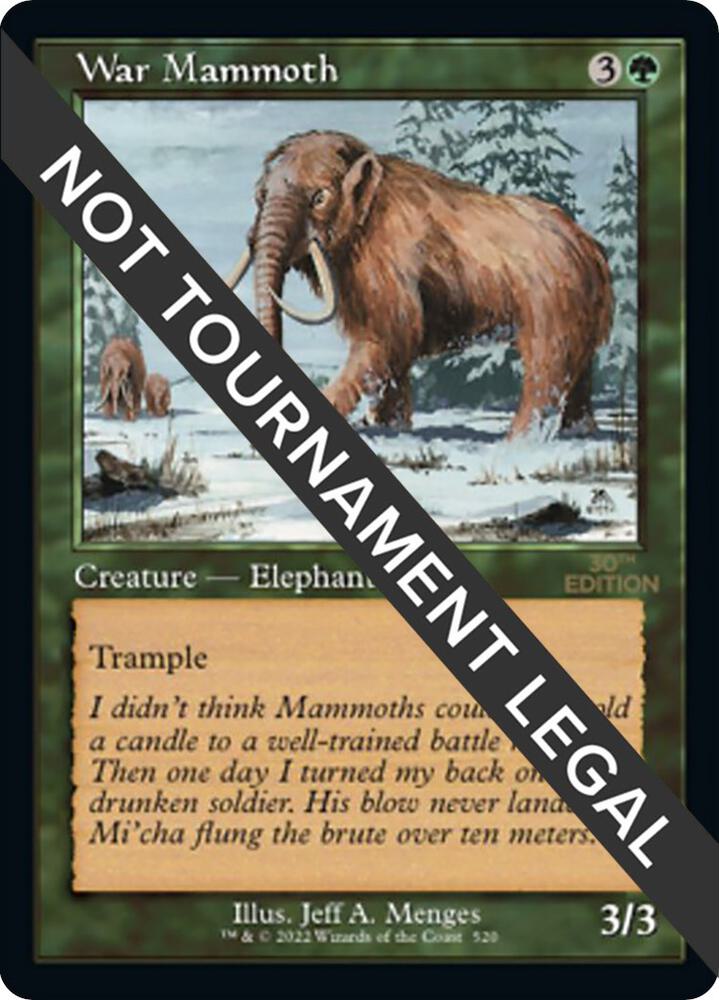 War Mammoth (Retro Frame) card image