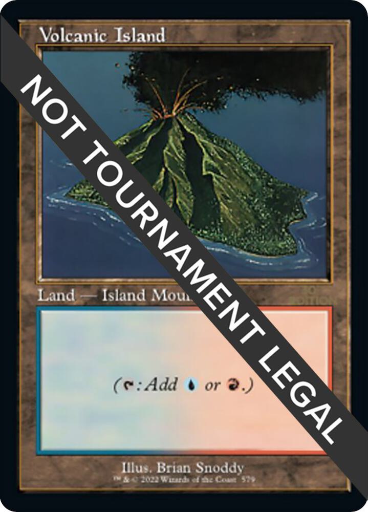 Volcanic Island (Retro Frame) card image
