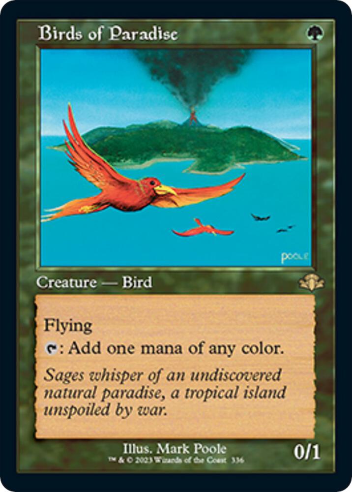 Birds of Paradise (Retro Frame) card image