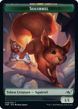 Squirrel // Food (011) Double-sided Token card image