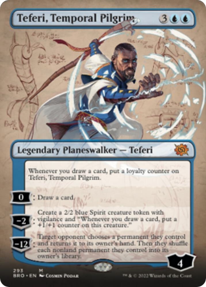 Teferi, Temporal Pilgrim (Borderless) card image
