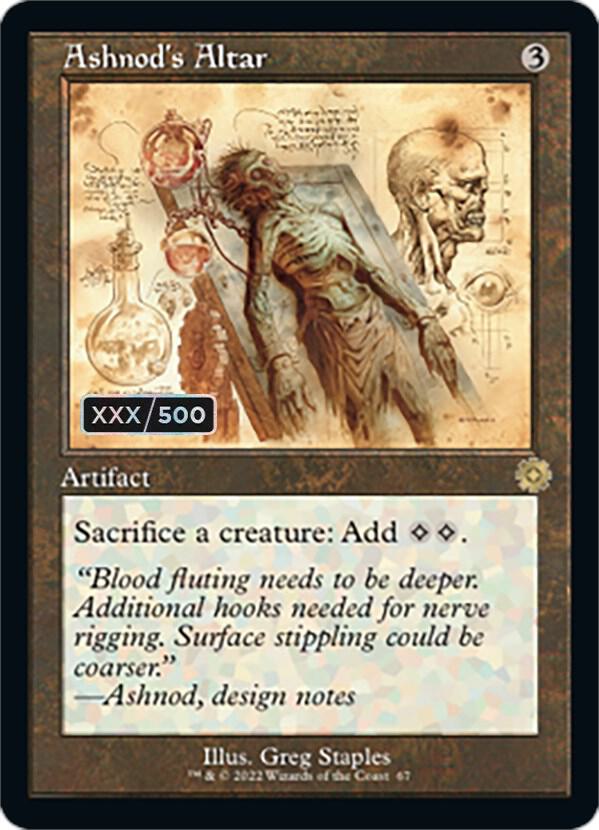 Ashnod's Altar (Schematic) (Serial Numbered) card image