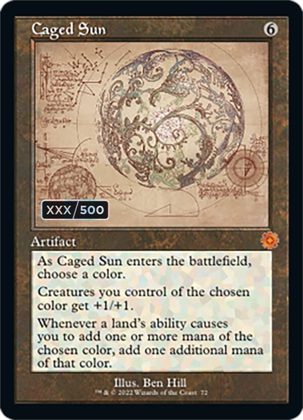 Caged Sun (Schematic) (Serial Numbered) card image