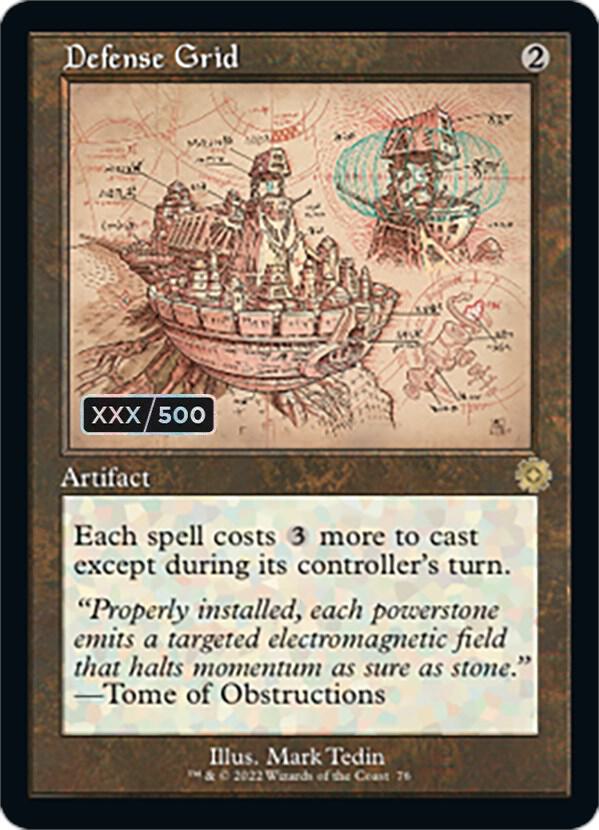 Defense Grid (Schematic) (Serial Numbered) card image
