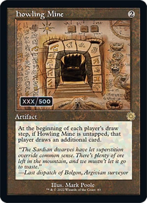Howling Mine (Schematic) (Serial Numbered) card image