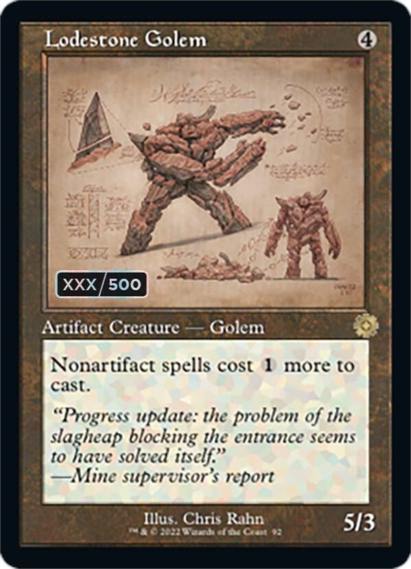Lodestone Golem (Schematic) (Serial Numbered) card image