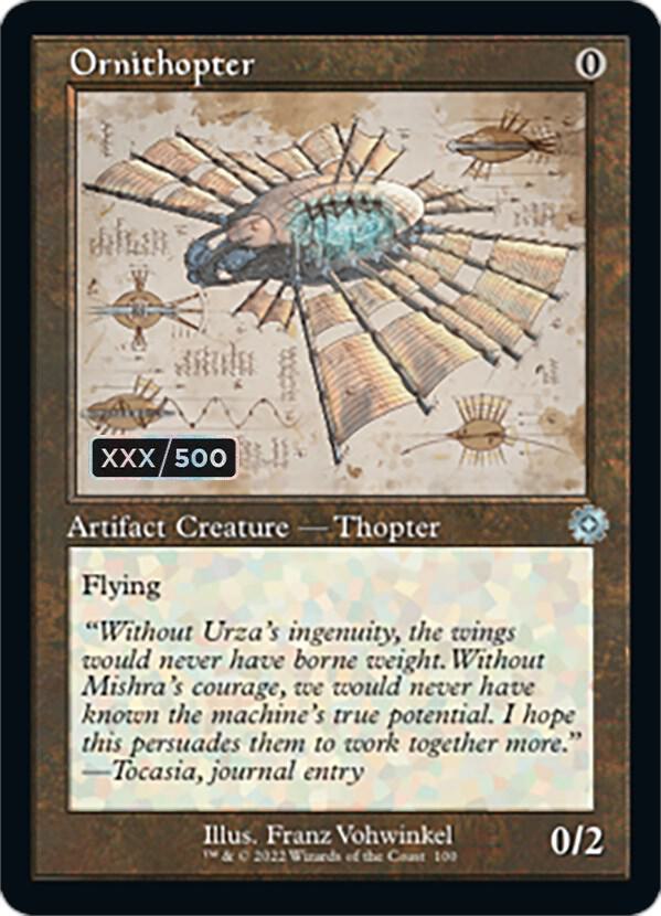 Ornithopter (Schematic) (Serial Numbered) card image