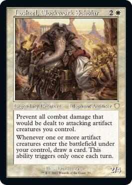 Losheel, Clockwork Scholar (Retro Frame) card image