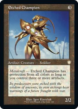 Etched Champion (Retro Frame) card image