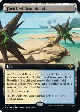 Fortified Beachhead (Extended Art) card image