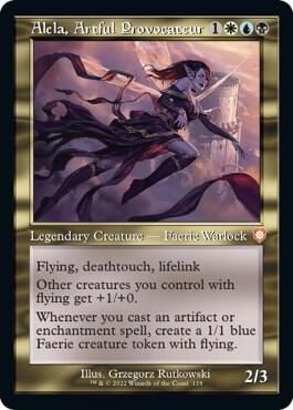 Alela, Artful Provocateur (Retro Frame) card image