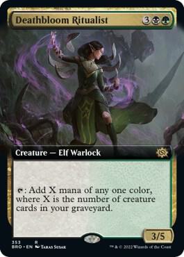 Deathbloom Ritualist (Extended Art) card image