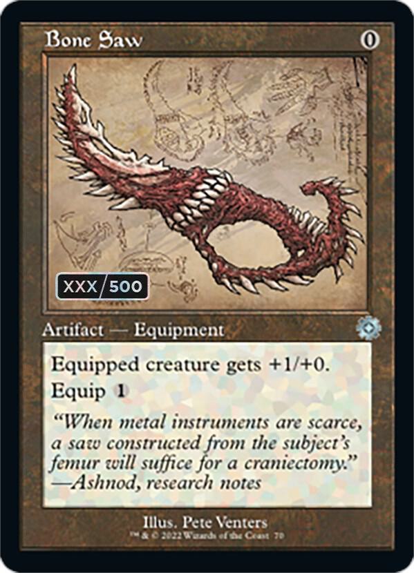 Bone Saw (Schematic) (Serial Numbered) card image