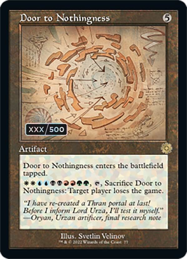Door to Nothingness (Schematic) (Serial Numbered) card image
