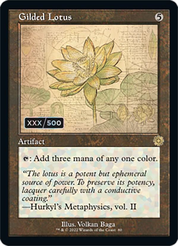 Gilded Lotus (Schematic) (Serial Numbered) card image