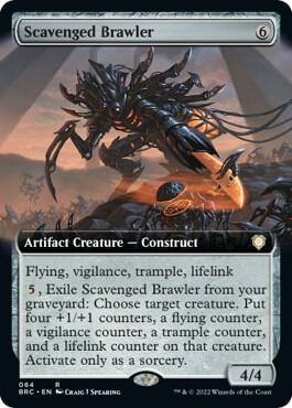 Scavenged Brawler (Extended Art) card image