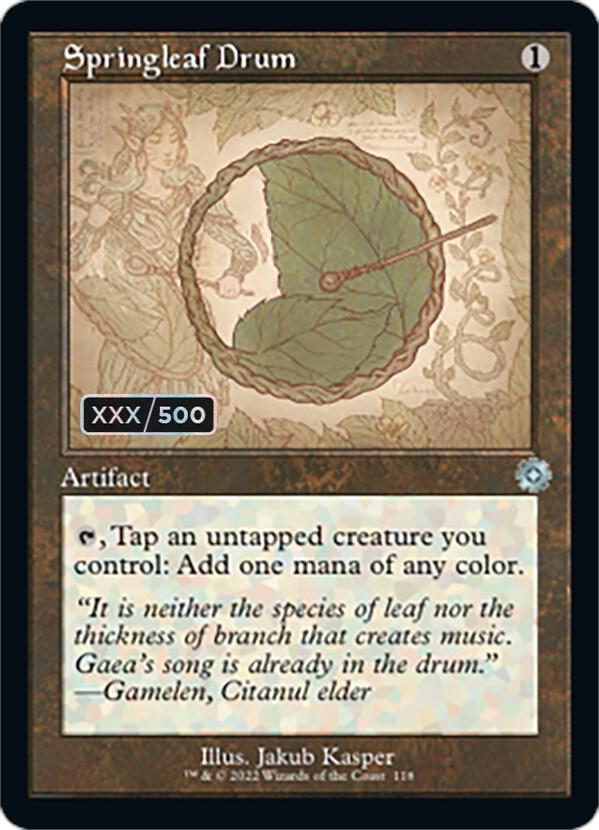 Springleaf Drum (Schematic) (Serial Numbered) card image