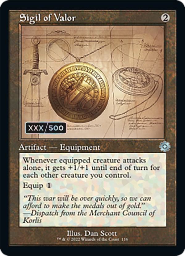 Sigil of Valor (Schematic) (Serial Numbered) card image