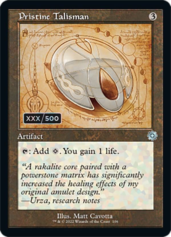 Pristine Talisman (Schematic) (Serial Numbered) card image
