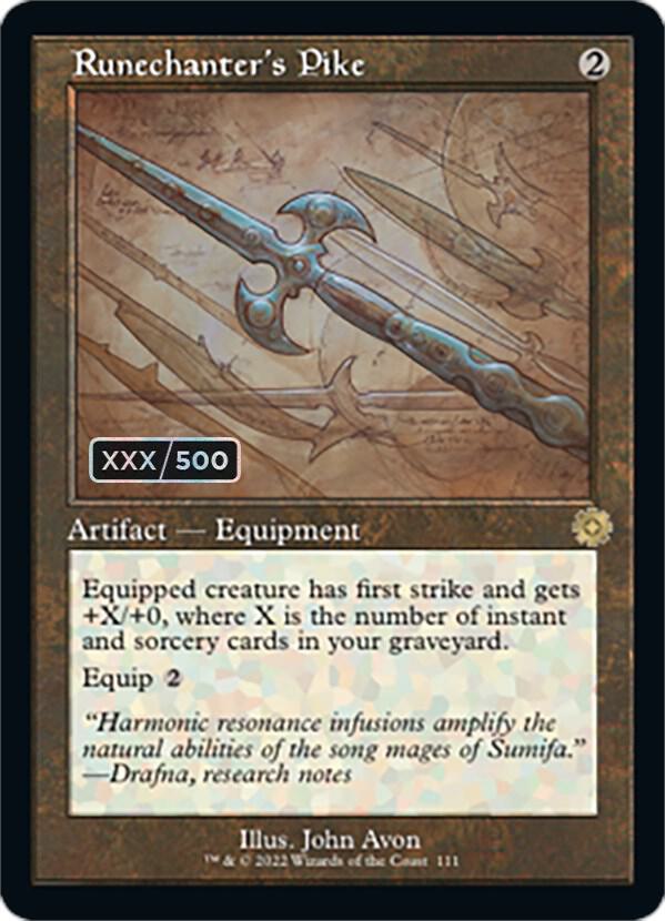 Runechanter's Pike (Schematic) (Serial Numbered) card image