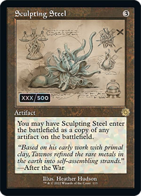 Sculpting Steel (Schematic) (Serial Numbered) card image