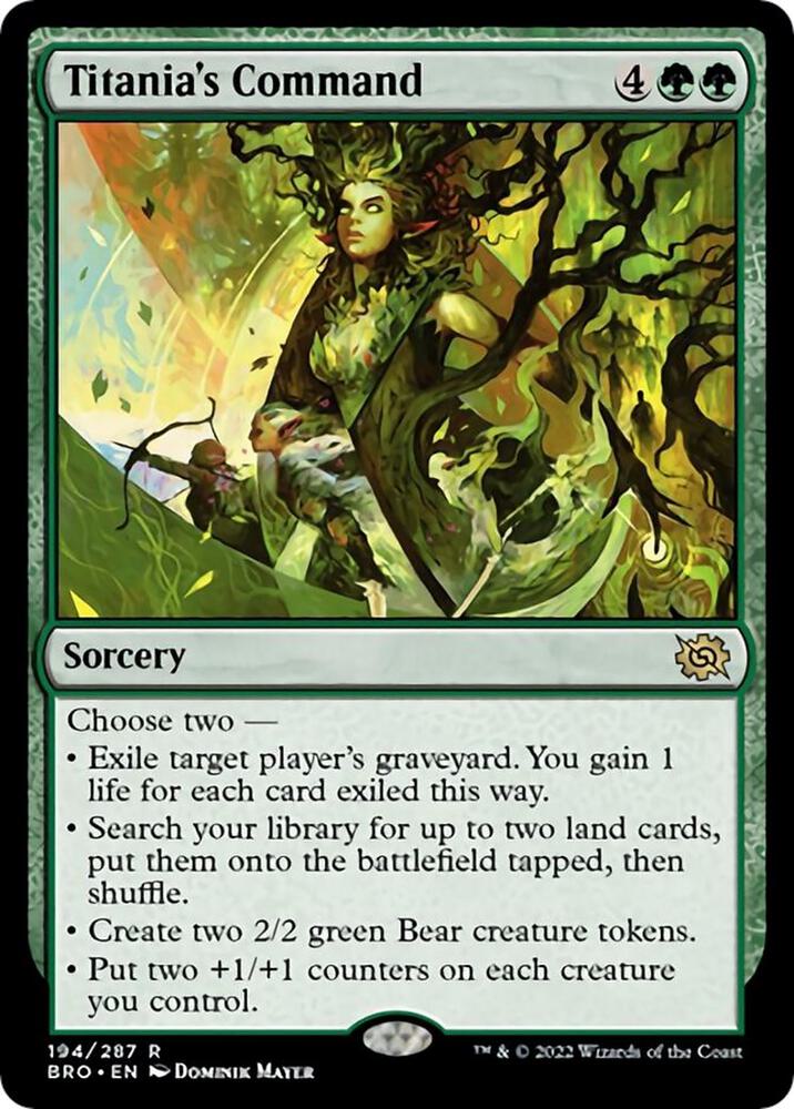 Titania's Command card image