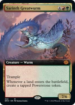 Sarinth Greatwurm (Extended Art) card image