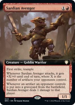 Sardian Avenger (Extended Art) card image
