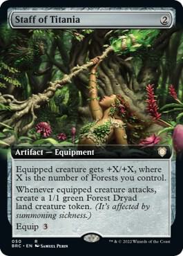 Staff of Titania (Extended Art) card image