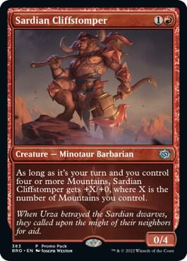 Sardian Cliffstomper card image