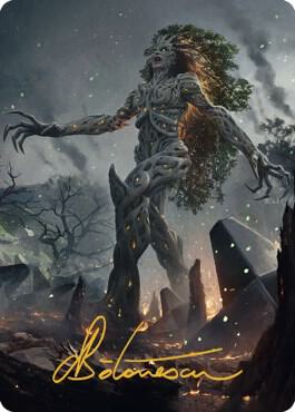 Titania, Gaea Incarnate Art Card (Gold-Stamped Signature) card image