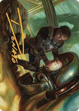 Urza, Powerstone Prodigy Art Card (Gold-Stamped Signature) card image