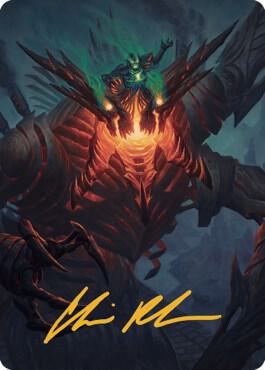 Mishra, Lost to Phyrexia Art Card (Gold-Stamped Signature) card image